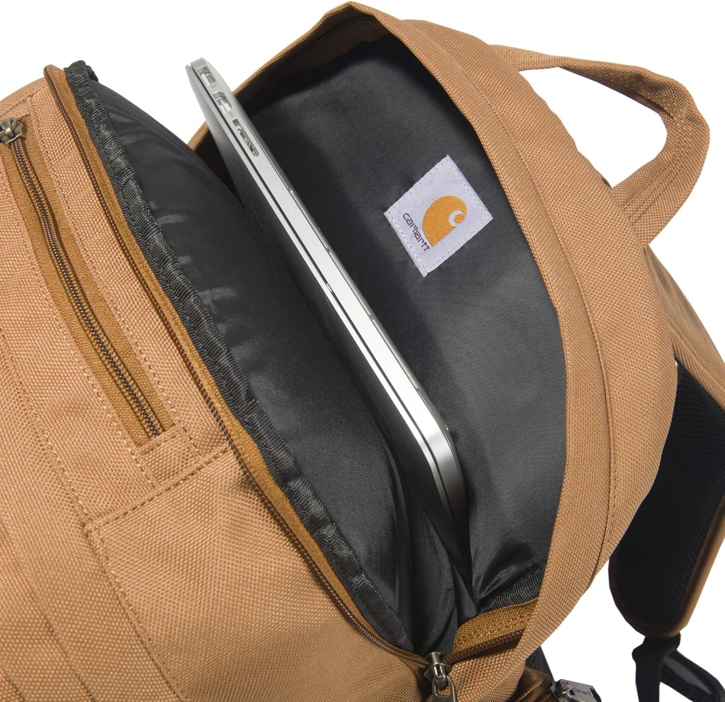 35L Triple-Compartment Backpack, Durable Pack with Laptop Sleeve and Duravax Abrasion Resistant Base, Brown