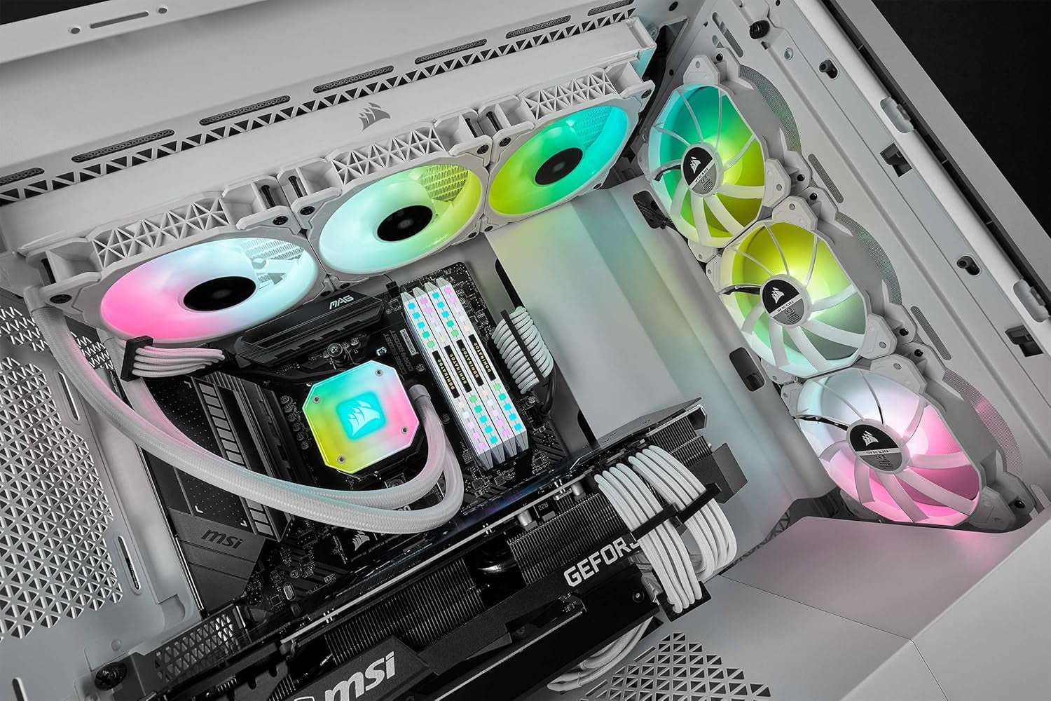 Icue H150I Elite Capellix Liquid CPU Cooler - White