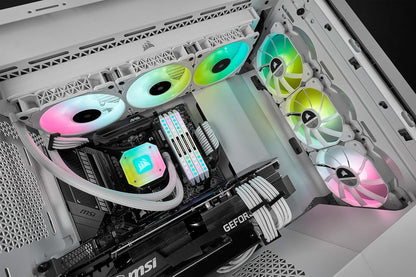 Icue H150I Elite Capellix Liquid CPU Cooler - White